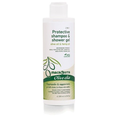MACROVITA OLIVE-ELIA przyjazny dla mikrobiomu ochronny szampon i żel pod prysznic 200ml
